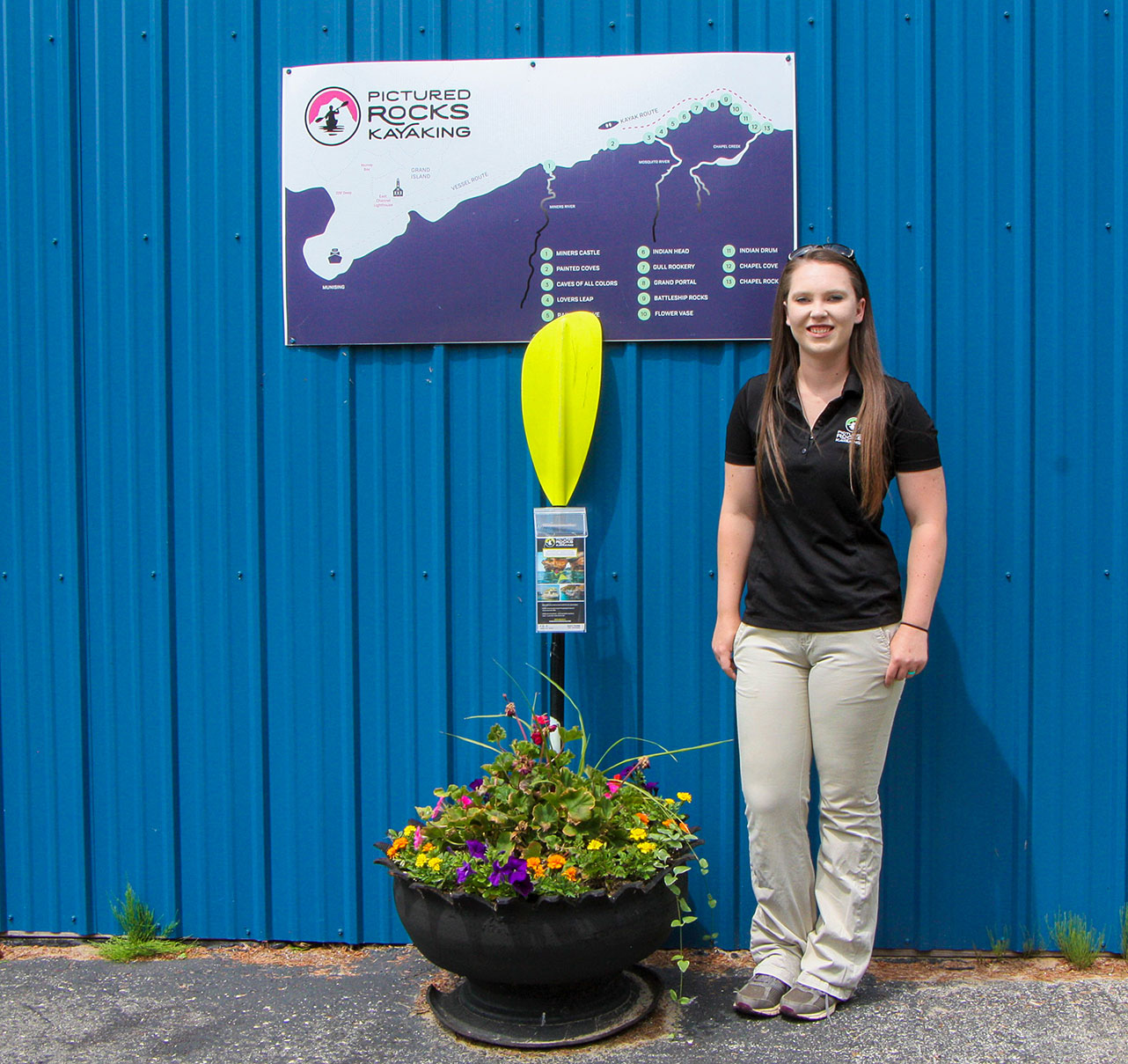 Abby Rahn, Pictured Rocks Kayaking’s office manager