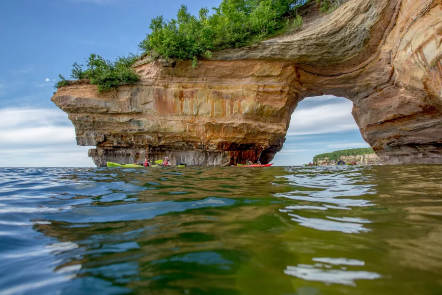 Lovers Leap in the Pictured Rocks National Lakeshore