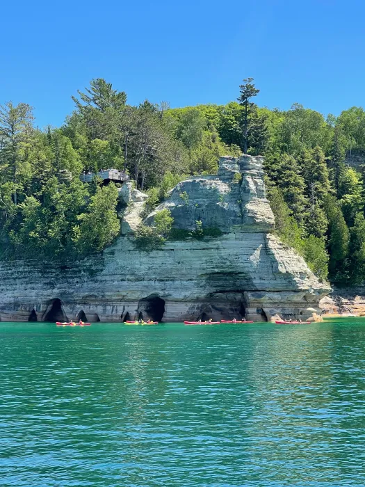 Miners Castle, one of the most popular formations in the Pictured Rocks park